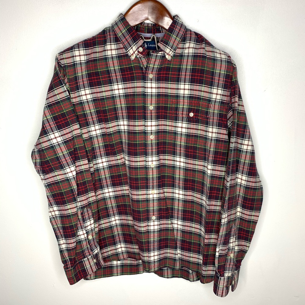 Ralph Lauren Classic Checker Plaid Button Up Shirt